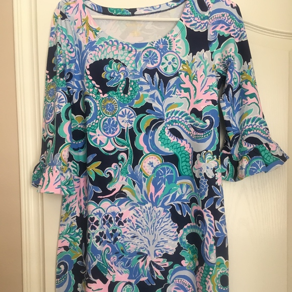 LILLY PULITZER SOPHIE RUFFLE DRESS SMALL - Picture 1 of 1